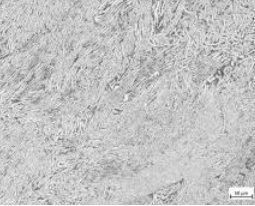 High-magnification microstructure image obtained by controlling the titanium cooling rate 