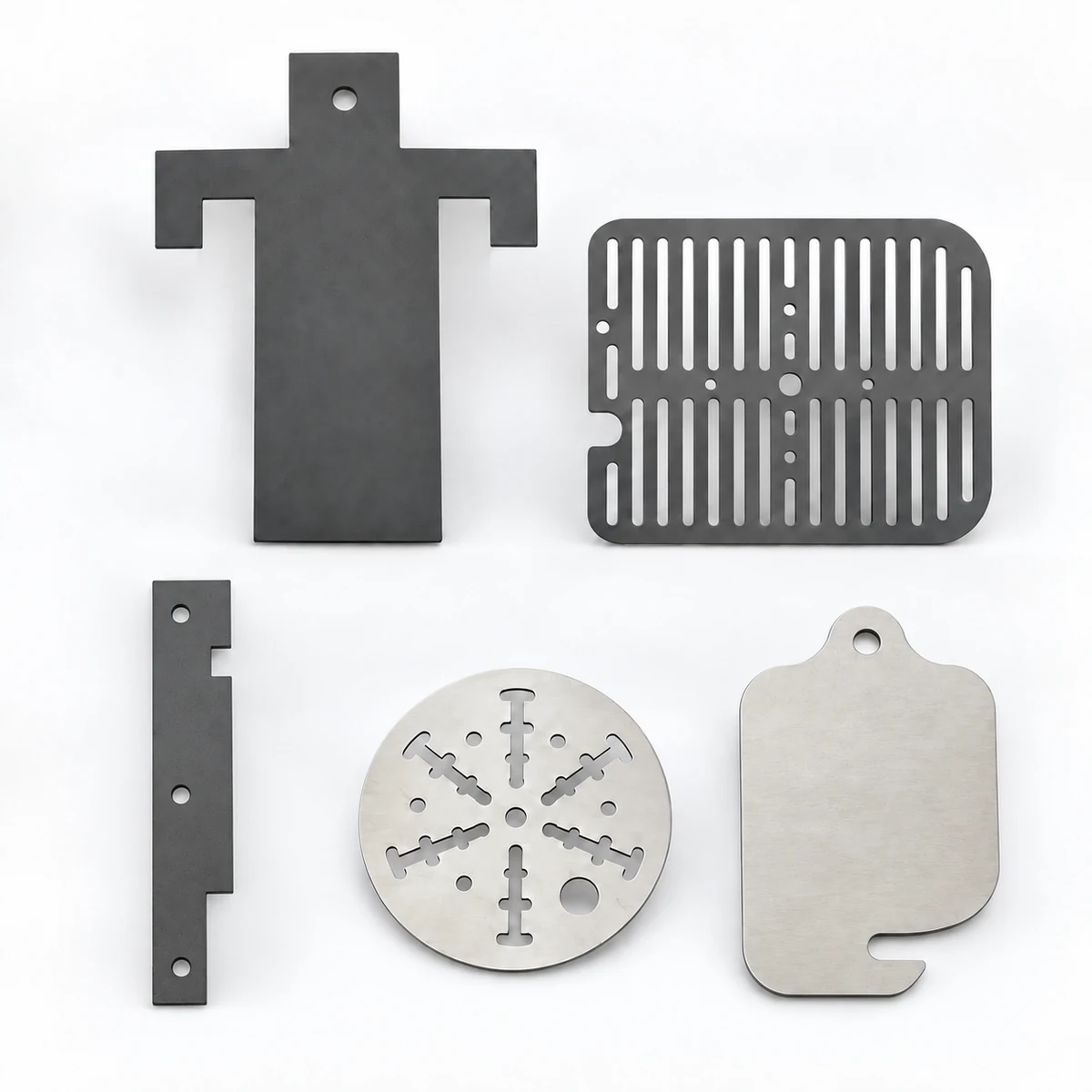 Custom titanium anode plates in multiple shapes and cutout patterns
