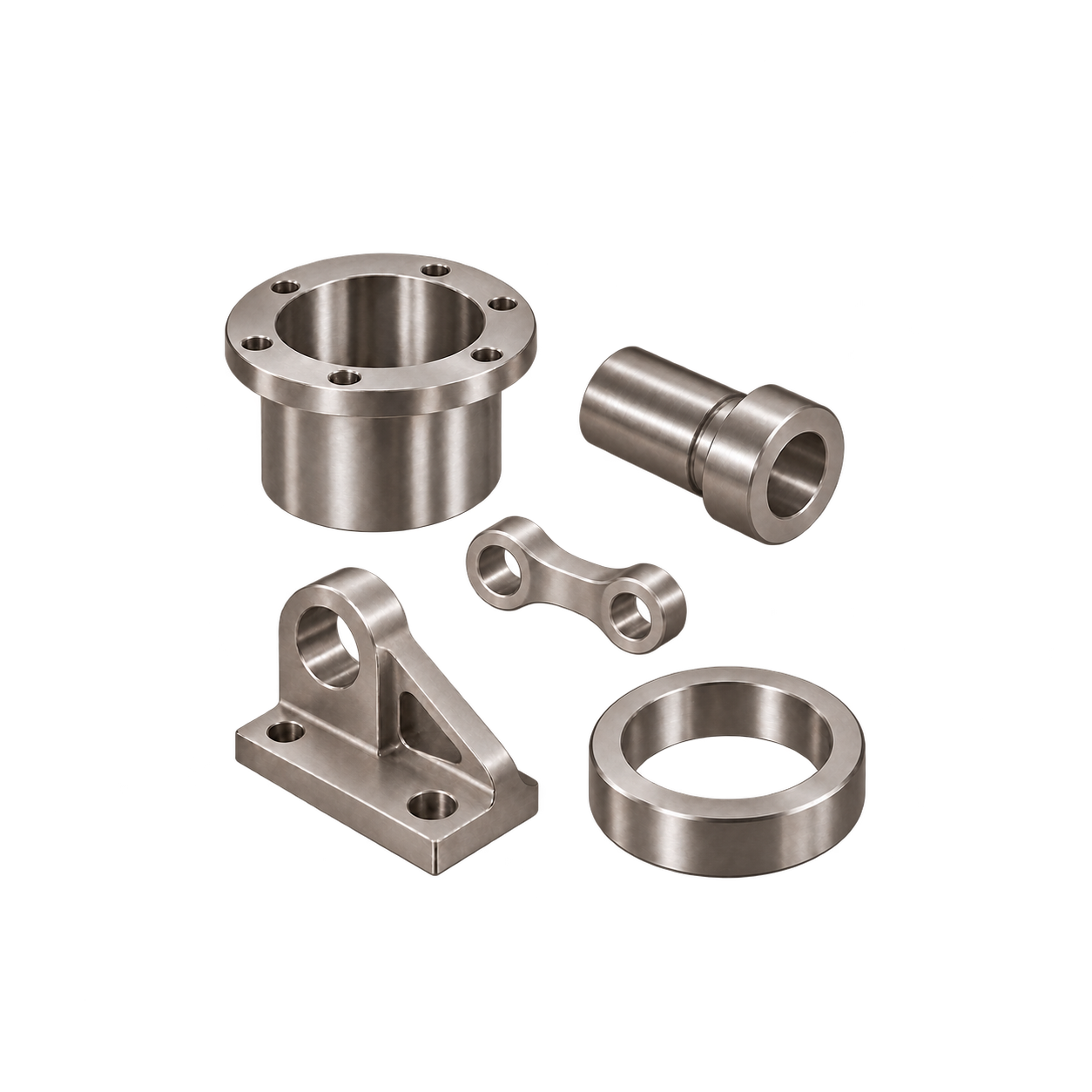 Custom titanium parts manufactured to drawing
